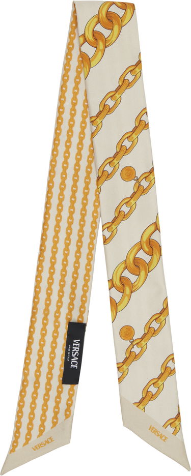 Šál Versace Versace Treasure Silk Tie Scarf Béžová | IBA0005_1A13782_5E490, 1