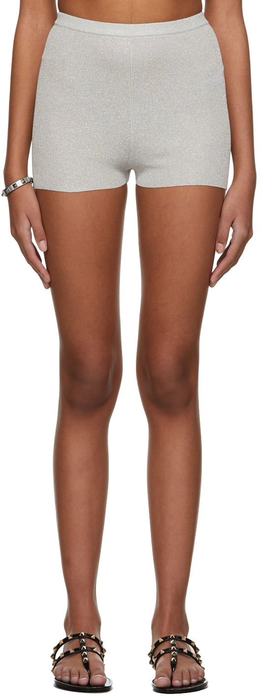 Knit Metallic Shorts
