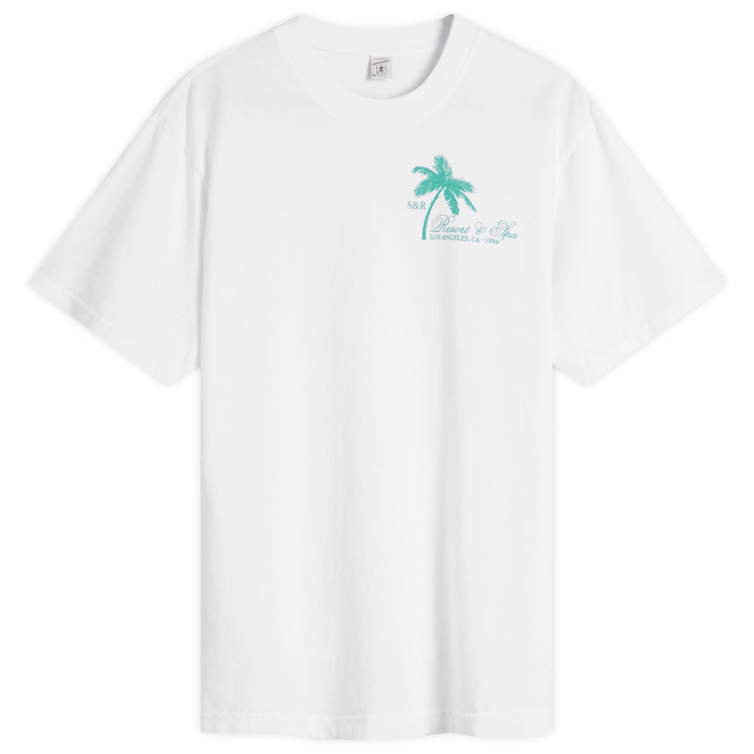 Tričko Sporty & Rich Sporty & Rich Palms T-Shirt, Size Large Biela | TO043620253WH01, 1