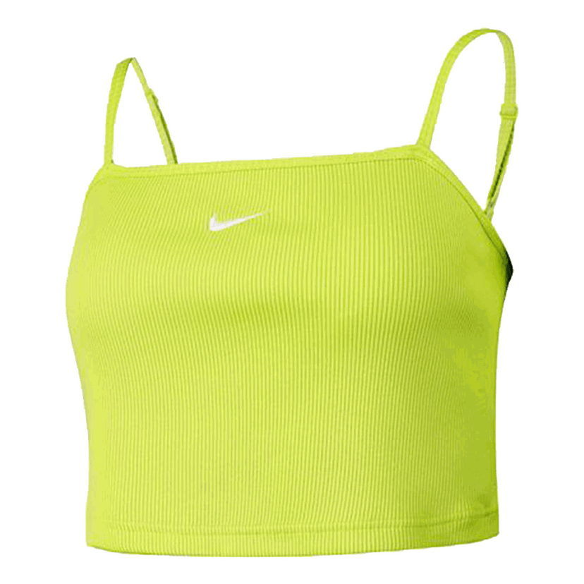Crop Top Nike Essential Ribbed Crop Top Zelené | DM6737-321