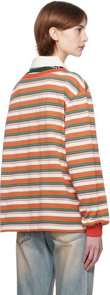 Polo tričko Andersson Bell Andersson Bell Striped Long Sleeve Polo Oranžová | atb1259w, 2