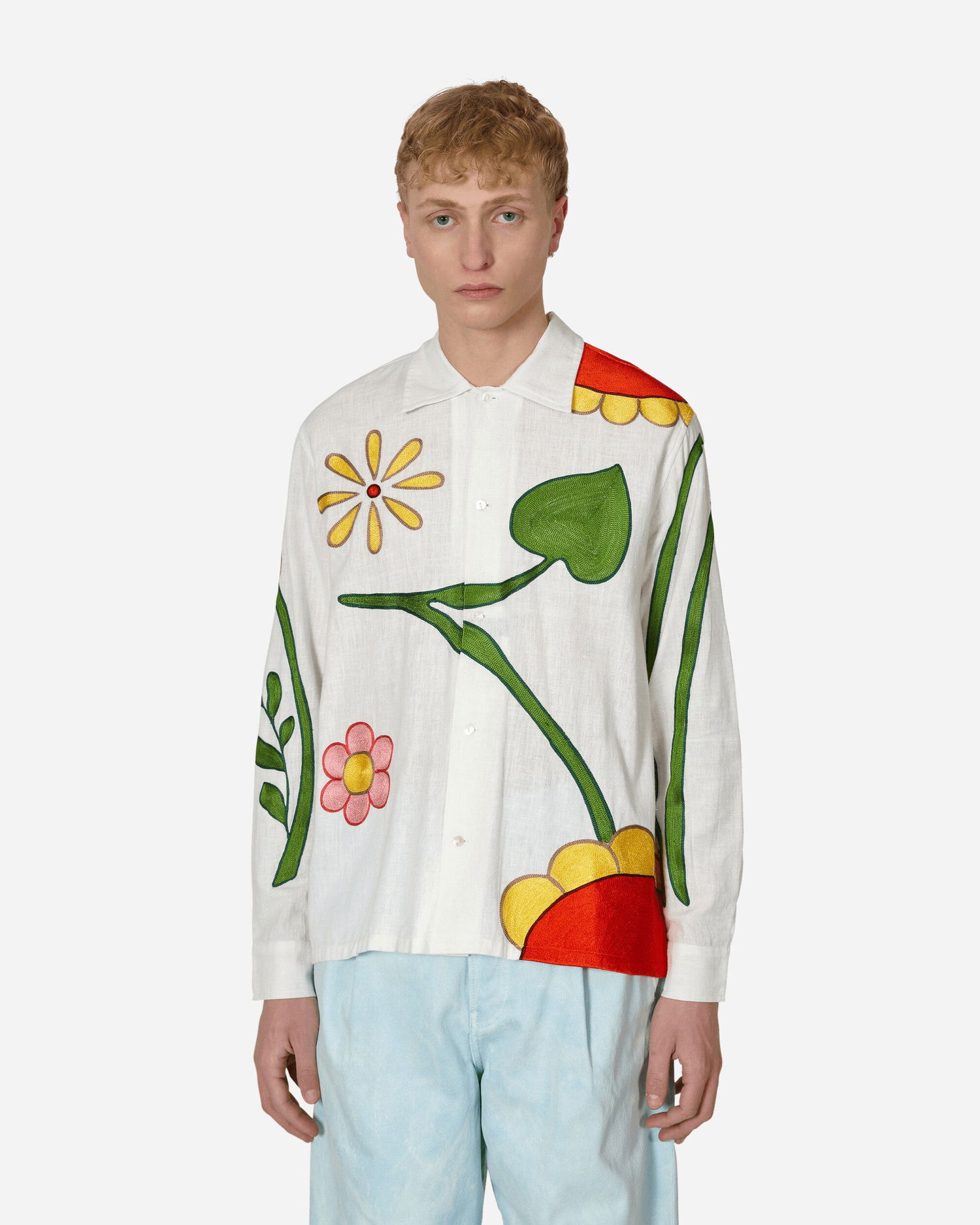 Košeľa Sky High Farm Embroidered Flower Shirt Rôznofarebný | SHF03B001 2, 0