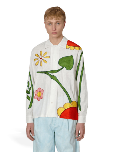 Embroidered Flower Shirt