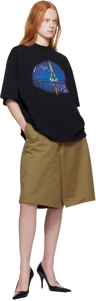 Tričko VETEMENTS VETEMENTS 'Night In Paris' Oversized T-Shirt Čierna | UH76TR410B, 3