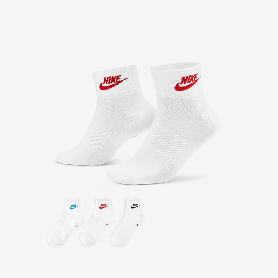 Ponožky Nike Everyday Essential Ankle Socks 3 Pack Biela | DX5074-911, 0