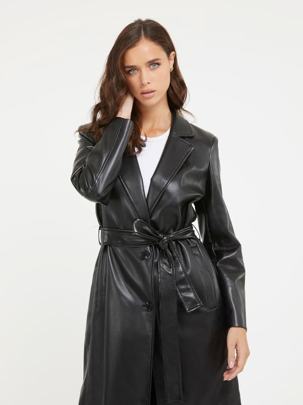 GUESS Faux Leather Coat