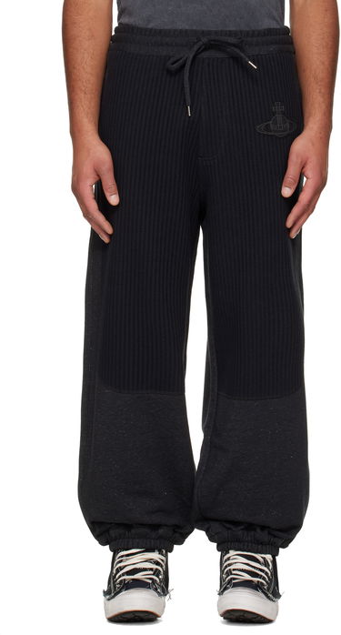 Tepláky Vivienne Westwood Ibiza Ribbed Drawstring Cuffed Sweatpants Čierna | 2J01000C-J00A3-, 0