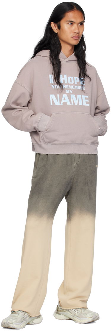 Mikina We11done Lettering Hoodie Fialová | WD-TH2-24-813-U-LP, 3