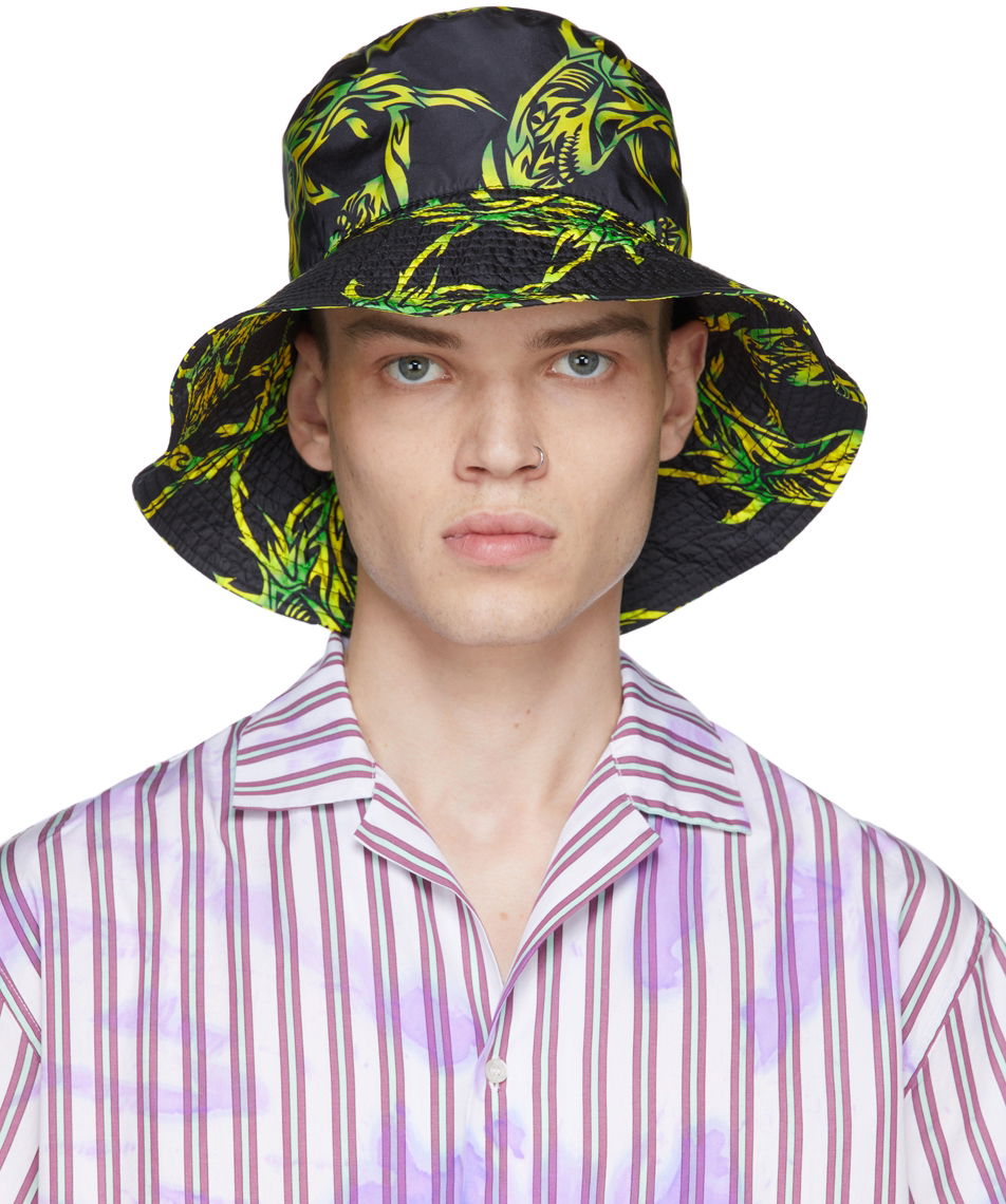Klobúk MSGM MSGM Nylon Graphic Bucket Hat Čierna | 3240ML06 227083, 0