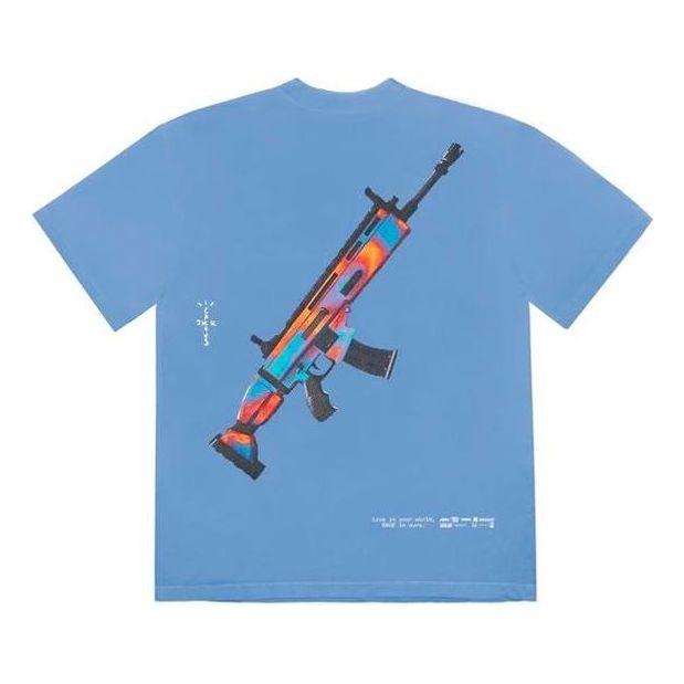 Tričko Cactus Jack by Travis Scott Travis Scott The Scotts Astro Goosebumps T-Shirt Modrá | TC-298
