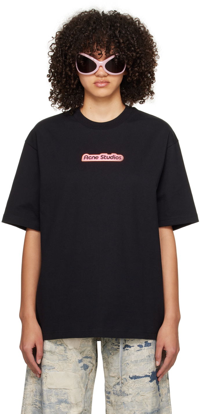 Tričko Acne Studios Bonded T-Shirt Čierna | BL0389-