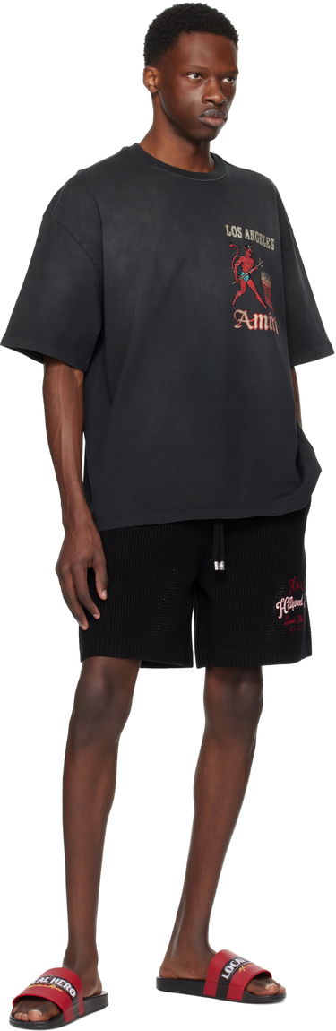 Tričko AMIRI AMIRI Crystal Sinners T-Shirt Čierna | AMJYTE1212, 3