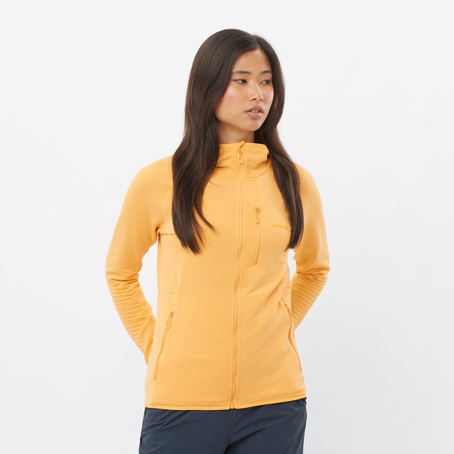 Mikina Salomon Lightweight Warm Hooded Jacket Oranžová | LC2445600, 0