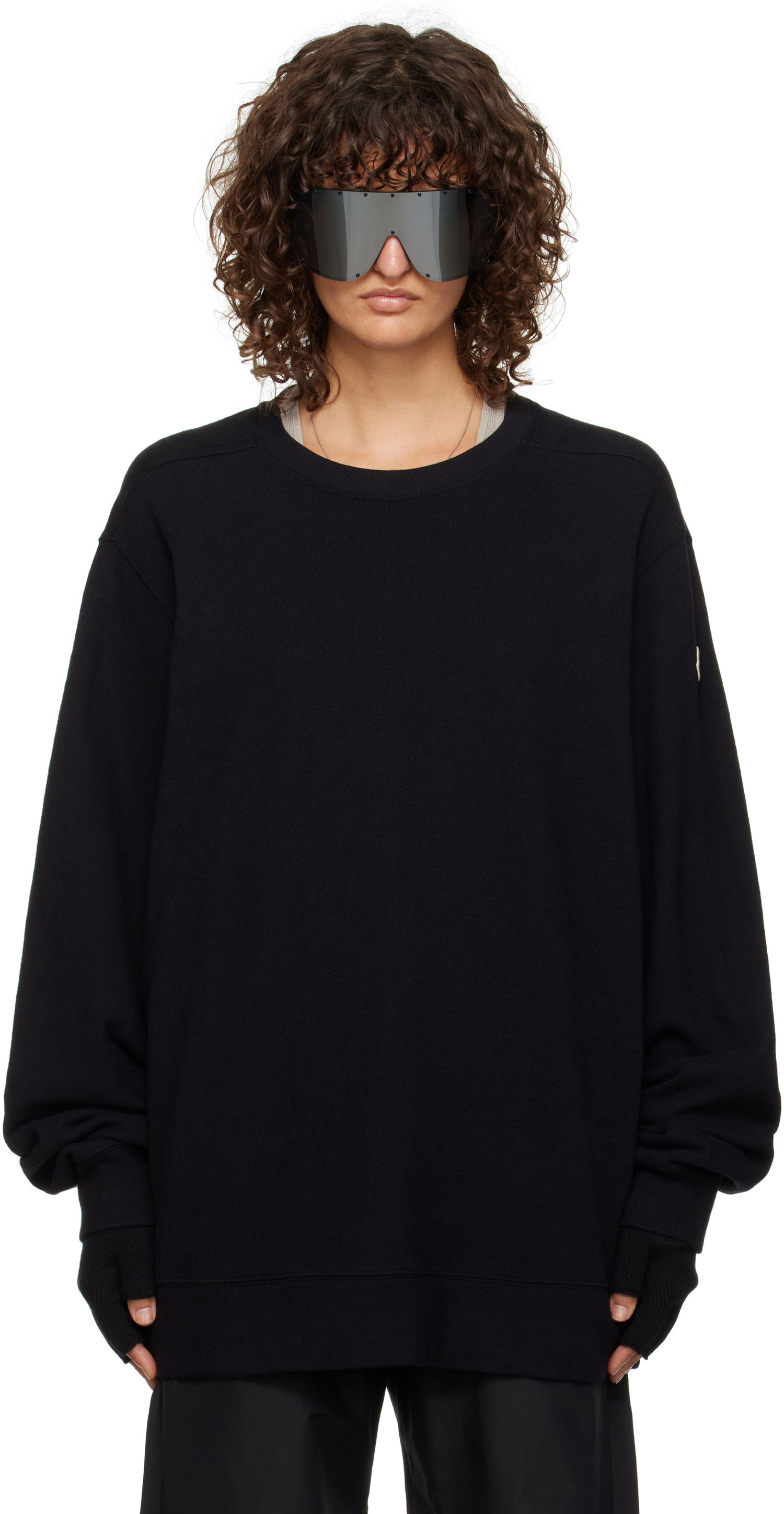 Mikina Rick Owens Moncler x Jumbo Sweatshirt Čierna | MU02D8G01 M4435, 0