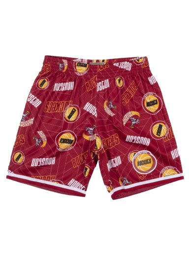 Šortky Mitchell & Ness Houston Rockets Swingman Short Červená | SHORBW19082-HROPTRD