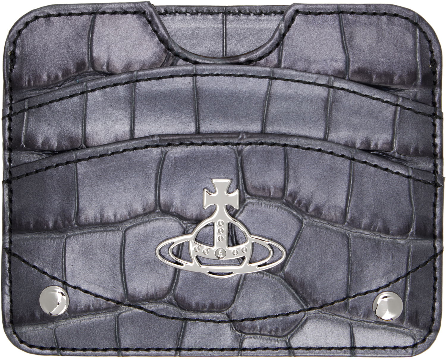 Peňaženka Vivienne Westwood Vivienne Westwood Half Moon Flat Card Holder Šedá | 54030003U-L00A2-, 0