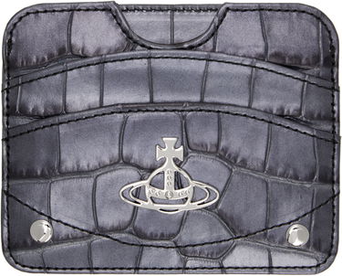 Peňaženka Vivienne Westwood Vivienne Westwood Half Moon Flat Card Holder Šedá | 54030003U-L00A2-, 0