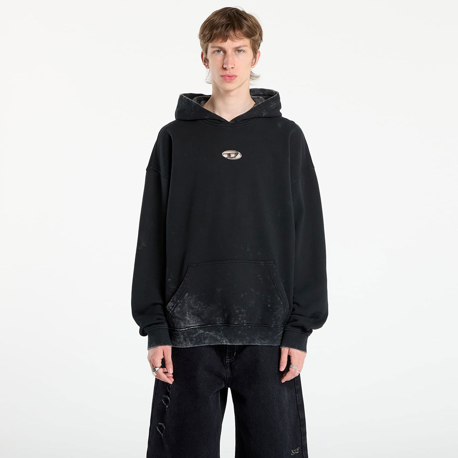 Mikina Diesel Diesel S-Boxt-Hood-T10 Hoodie Čierna | A19416_0IPAC 900, 0
