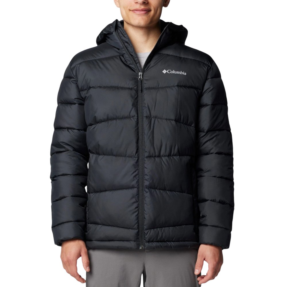 Prešívaná bunda Columbia Hooded Puffer Jacket Fivemile Butte II Čierna | 2086911-010, 0