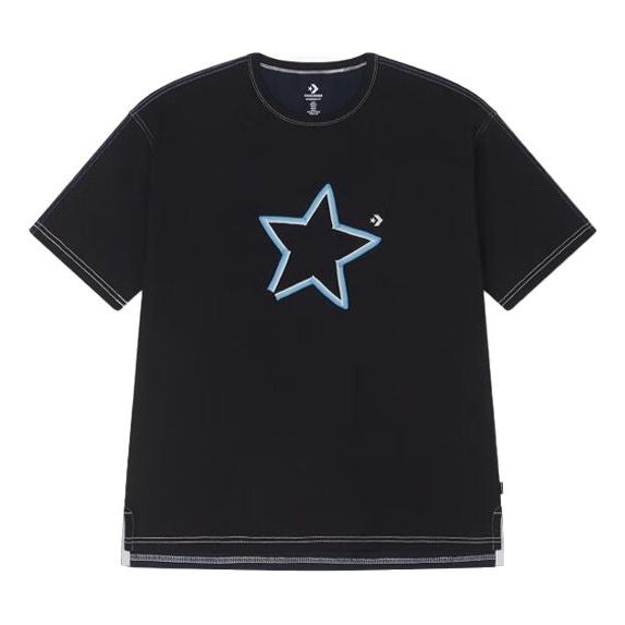 Tričko Converse One Star Logo Graphic T-Shirt Čierna | 10025871-A02