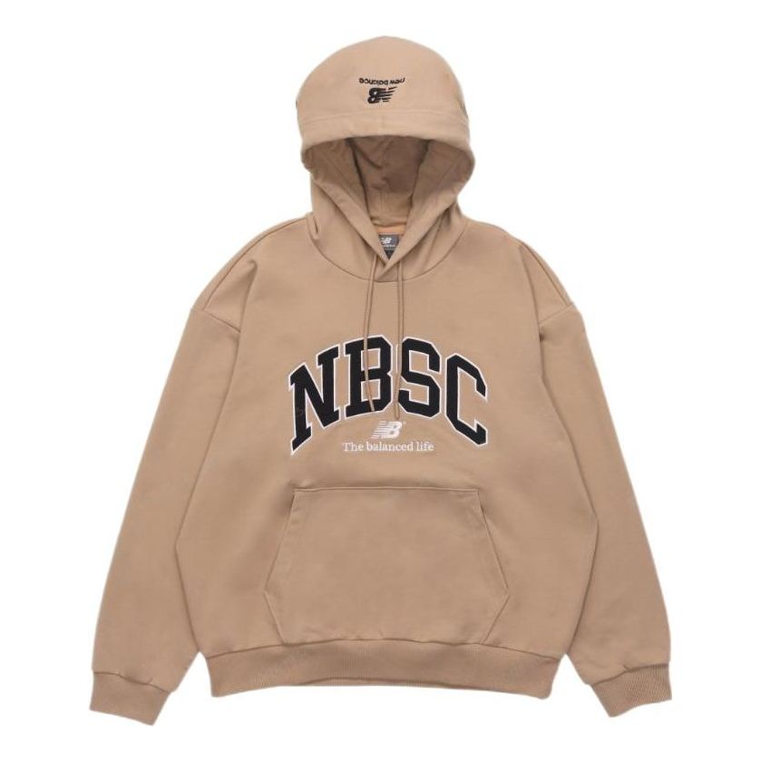 Mikina New Balance Logo Print Hoodie Béžová | 5CC44353-BEI, 0