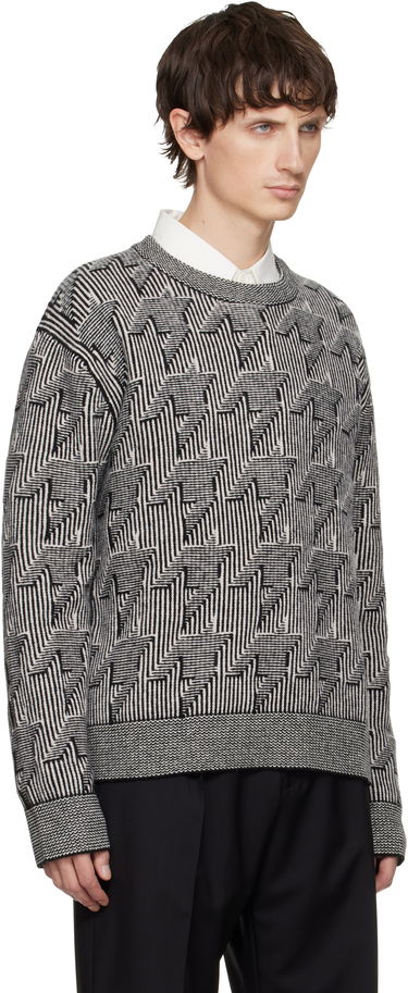 Sveter Paul Smith Paul Smith Geometric Pattern Wool Sweater Šedá | M1R-557Z-T02834-79, 1