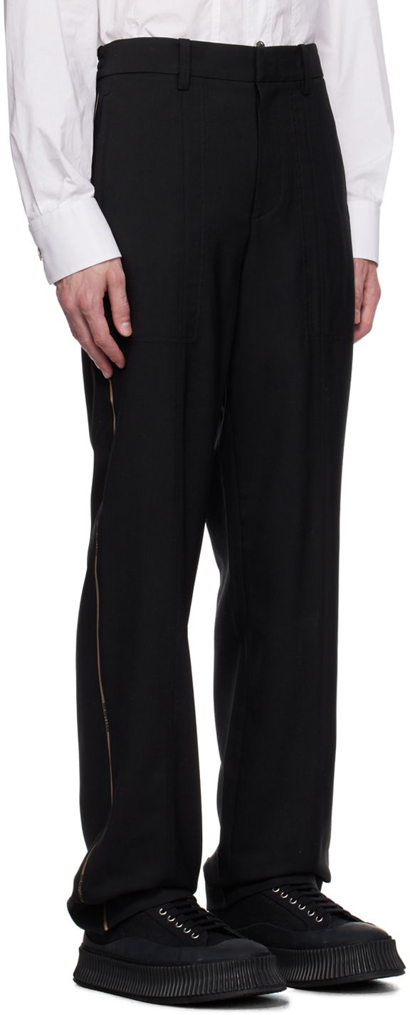 Nohavice Helmut Lang Pleated Trousers Čierna | N06HM204, 1