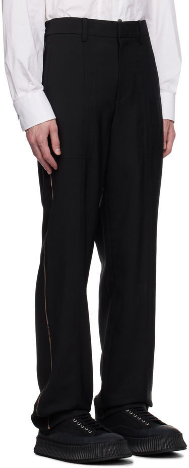 Nohavice Helmut Lang Pleated Trousers Čierna | N06HM204, 1