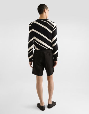 Šortky Dolce & Gabbana Dolce & Gabbana Linen Shorts 52 Čierna | GW0MATFU4MCN0000, 2