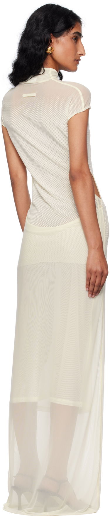 Šaty Jean Paul Gaultier Jean Paul Gaultier Flock Maxi Dress Biela | 25/03-W-DR046-M001-03, 2