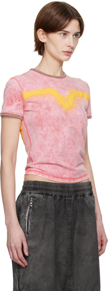 Tričko Diesel Diesel T-Uncutie-Long-Q3 Graphic T-Shirt Ružová | A17316 0SLBB, 1