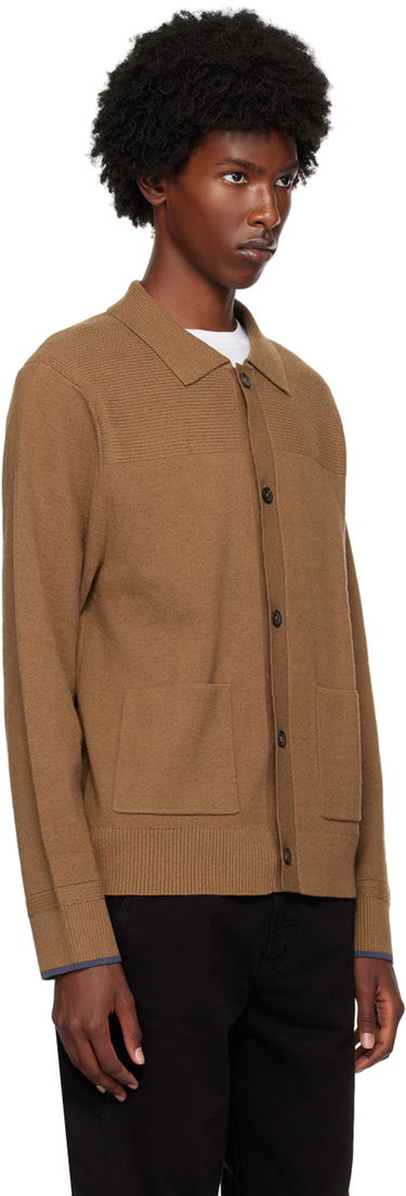 Sveter Paul Smith PS Paul Smith Spread Collar Cardigan Hnedá | M2R-953Y-N22148-67, 1
