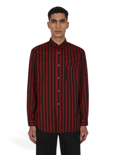 Košeľa Comme des Garçons Yarn Dyed Stripe Shirt Čierna | FI-B017 1