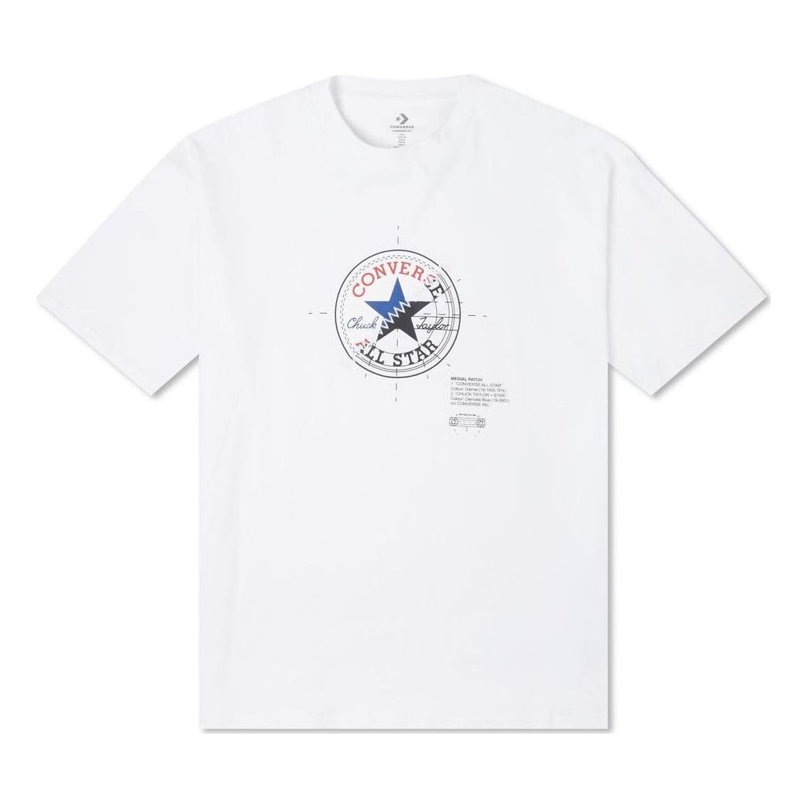 Tričko Converse Chuck Anatomy Graphic Oversized T-Shirt Biela | 10024359-A01, 0