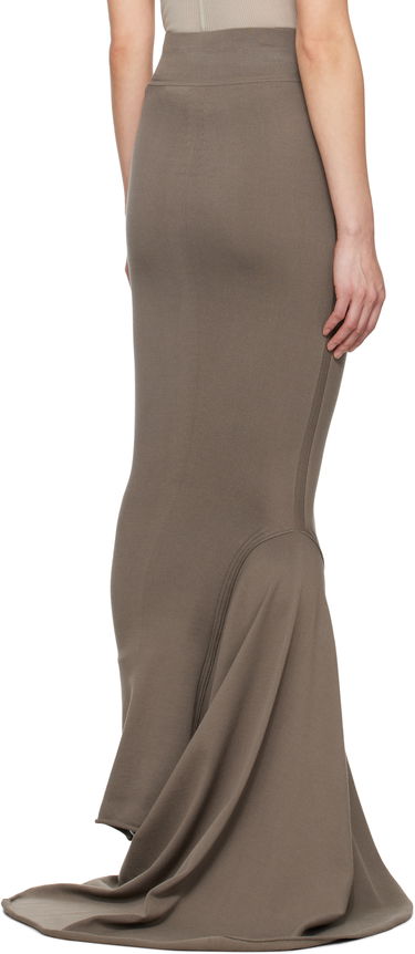 Sukňa Rick Owens Rick Owens Hollywood Dauphine Maxi Skirt Hnedá | RP01E7689 VI, 2