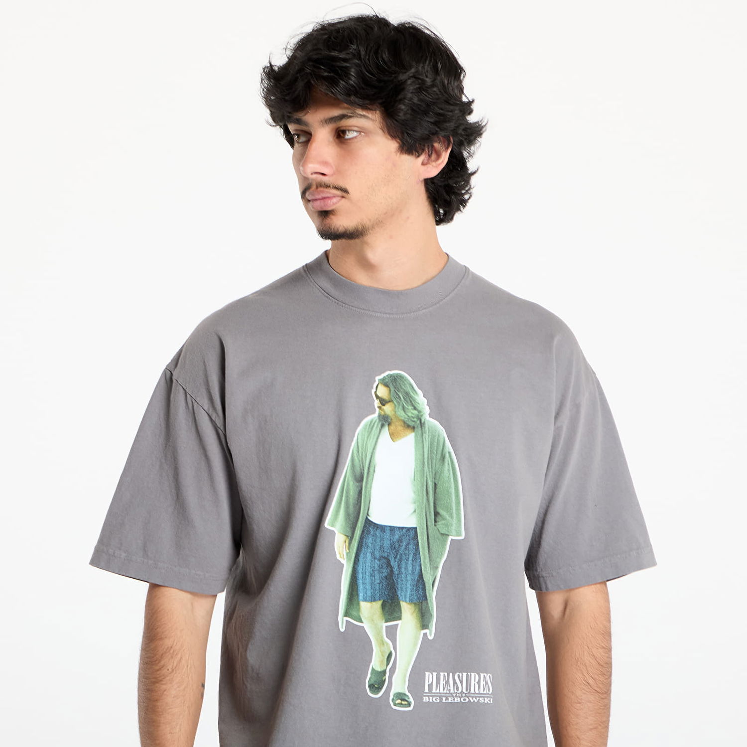 Tričko Pleasures PLEASURES Dude Graphic T-Shirt Šedá | P25SU058 CHARCOAL, 1