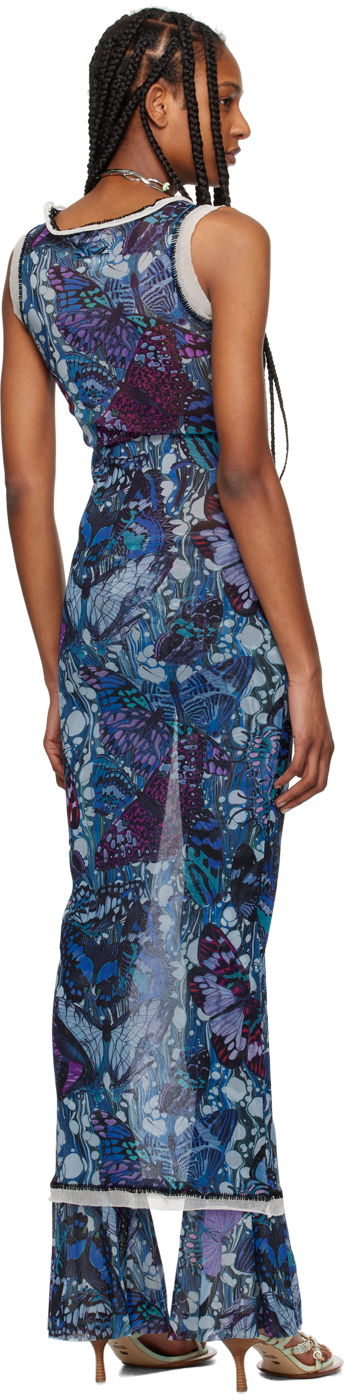 Šaty Jean Paul Gaultier 'The Butterfly' Maxi Dress by Modrá | 24/25-F-RO092-T545-5090, 2