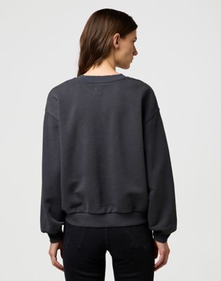 Mikina Wrangler Oversized Eagle Graphic Sweatshirt XS Šedá | 112370776:XS, 1