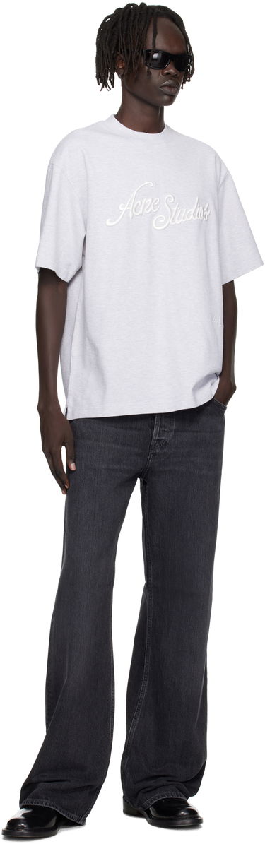 Tričko Acne Studios Acne Studios Logo T-Shirt Šedá | CL0370-, 3