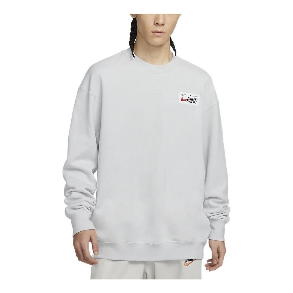 Sveter Nike Knit Sweatshirt Šedá | FD4059-025, 0