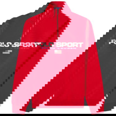 Mikina Polo by Ralph Lauren Polo Ralph Lauren Polo Sport Quarter Zip Sweat Rl Červená | 710835766017, 0