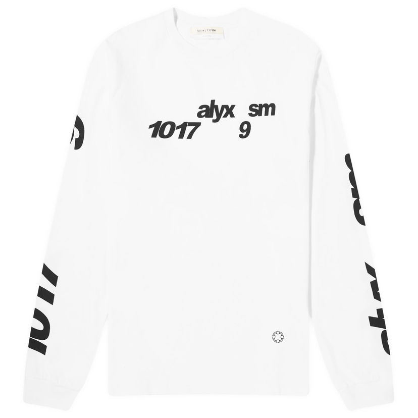 Tričko 1017 ALYX 9SM Long Sleeve Logo Biela | AAUTS0474FA01-WTH0001