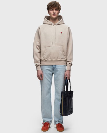 Mikina AMI Paris Hoodie Béžová | USW205.747-2712, 3