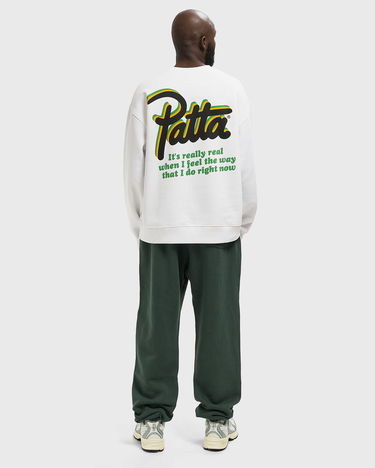 Mikina Patta Block Party Graphic Crewneck Sweater Biela | POC-AW25-2050-315-0008-087, 1