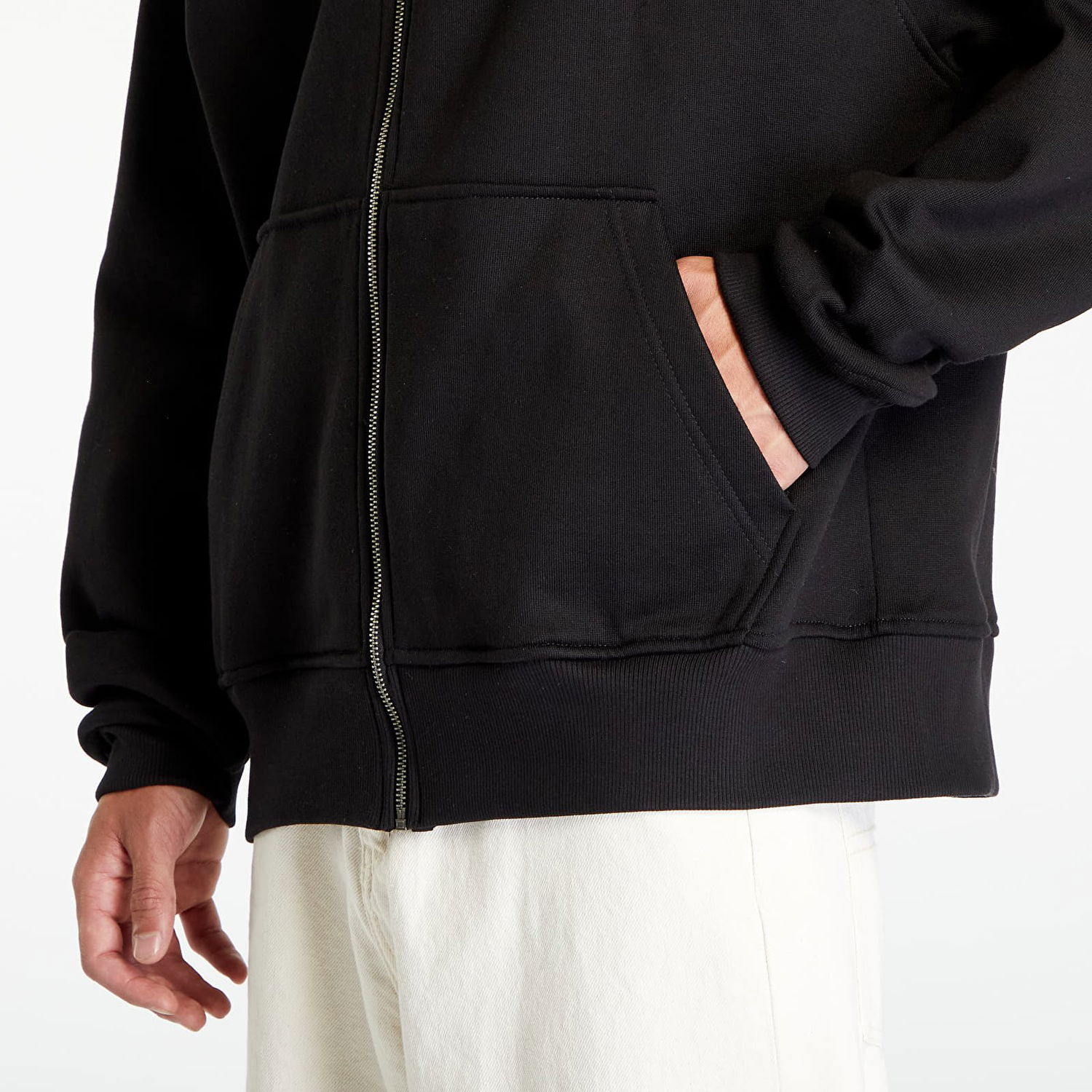 Mikina DAILY PAPER Ezar Zip Hoodie Black Čierna | 2322035, 1