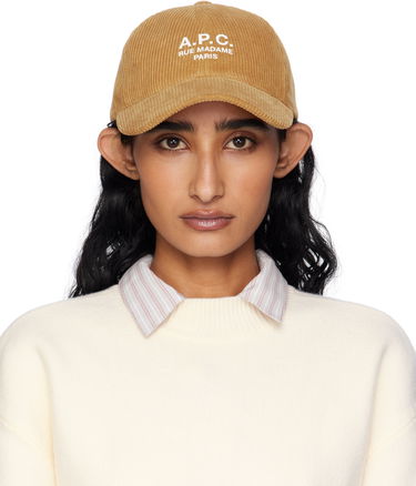 Šiltovka A.P.C. A.P.C. Charlie 'Rue Madame' Corduroy Baseball Cap Béžová | COHBB-M24163, 0