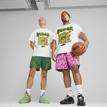 Tričko Puma PUMA x TMNT Reversible Basketball Shorts Biela | 630931_01, 0