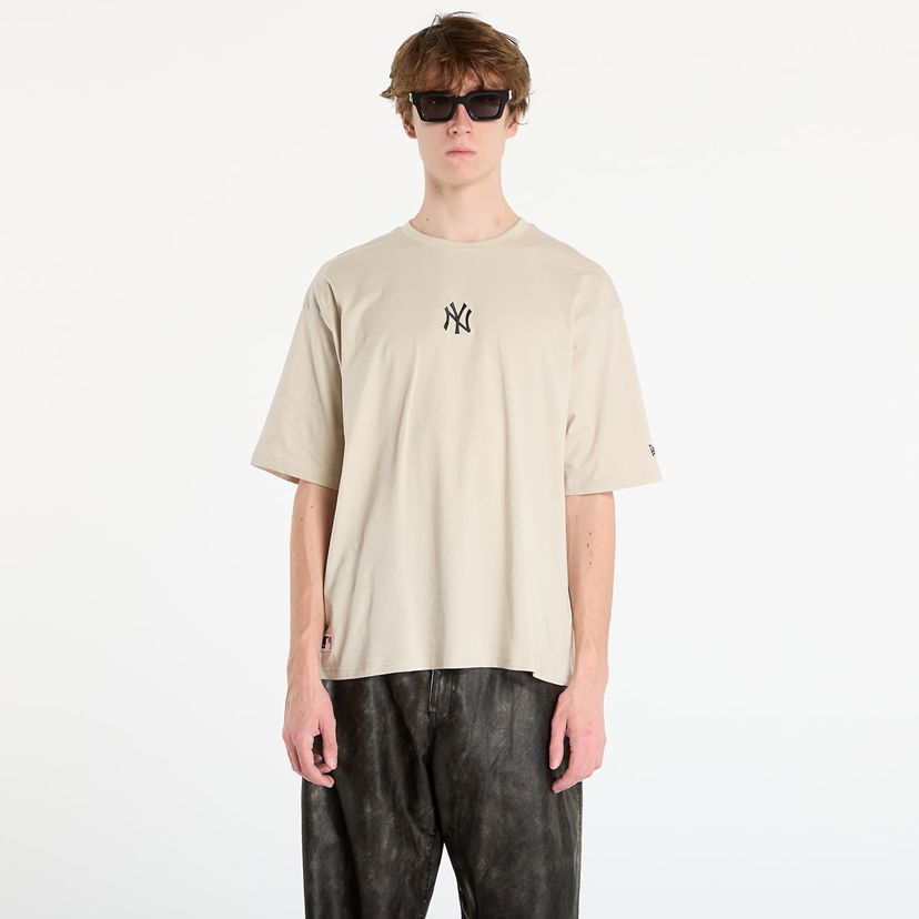 Tričko New Era MLB New York Yankees Oversized T-shirt Béžová | 60675747