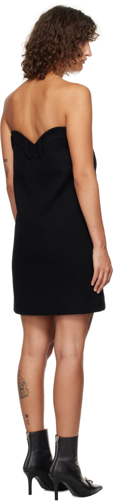 Šaty We11done We11done Sweetheart Mini Dress Čierna | WD-OP3-24-119-W-BK, 2