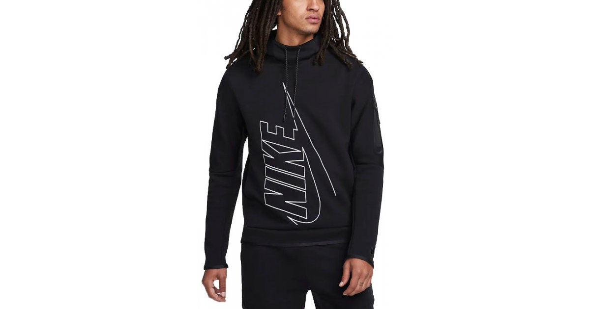 Mikina Nike Tech Fleece Graphic Hoodie Čierna | dx0577-010, 1